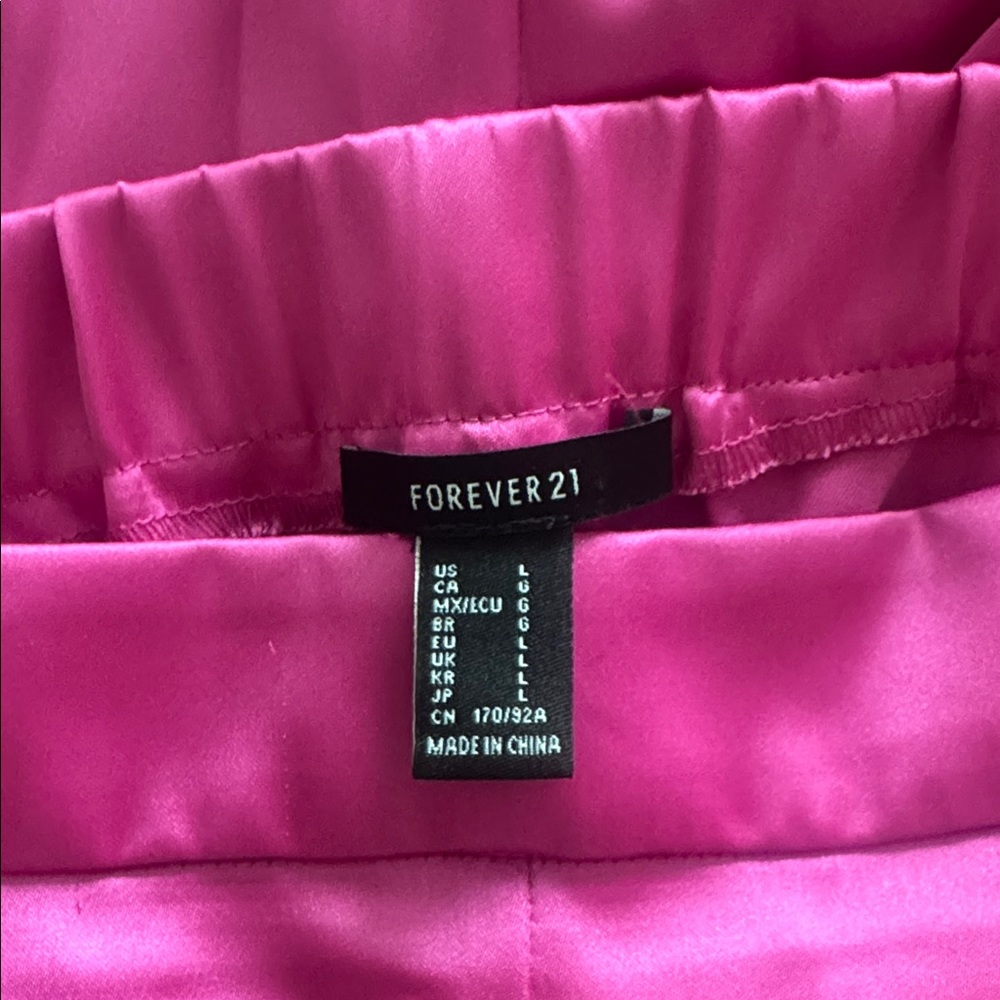 Forever 21 Pink Satin Pajama Set - Picture 10 of 10